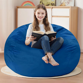 Homguava memory foam blue bean bag chair for comfortable seating