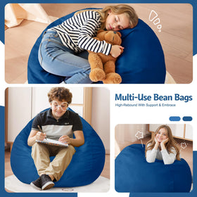 Homguava round-shaped bean bag chair for cozy lounging