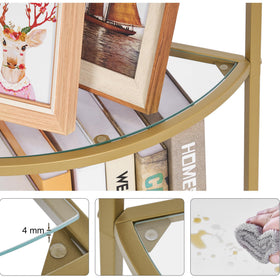 Homhedy arch design fits neatly into tight wall corners.