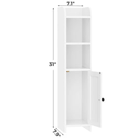 Homhedy slim unit fits neatly beside the toilet for quick access.