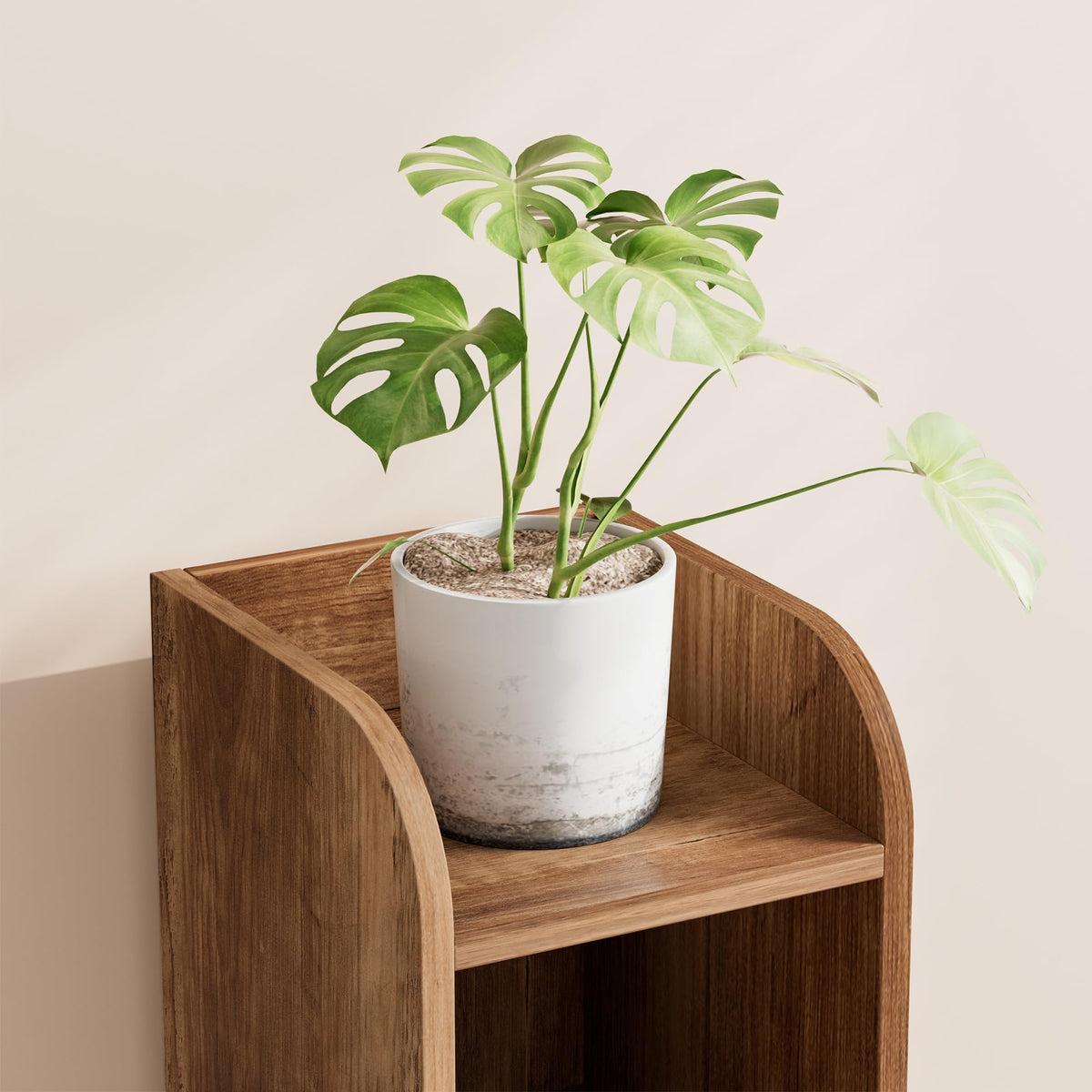 Homhedy durable rustic wood finish adds long-lasting style