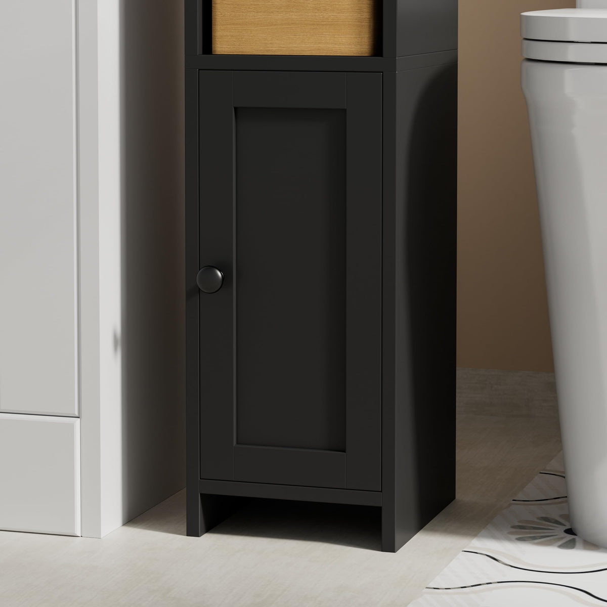 Easy assembly steps for the Homhedy bathroom corner cabinet