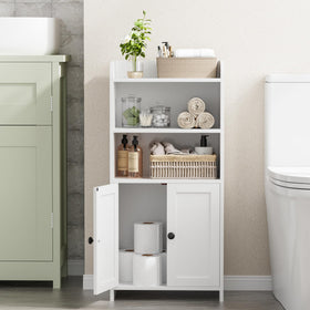 Homhedy compact storage cabinet suitable for laundry rooms and small spaces