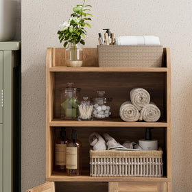 Homhedy small bathroom storage cabinet dimensions 7.9 inches deep fits narrow spaces