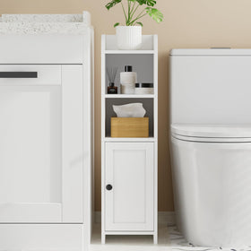 Homhedy space-saving detail maximizes bathroom corners with practical design.