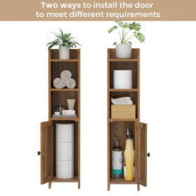 Homhedy two-toilet-paper compartments help keep spare rolls organized