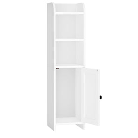 Homhedy white finish complements modern bathrooms with clean lines.