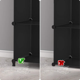 HOMIDEC 12-cube storage fits entryways for quick access.