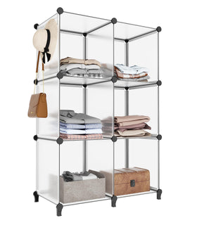 HOMIDEC 6-Cube storage organizer: quick assembly for clutter-free spaces.