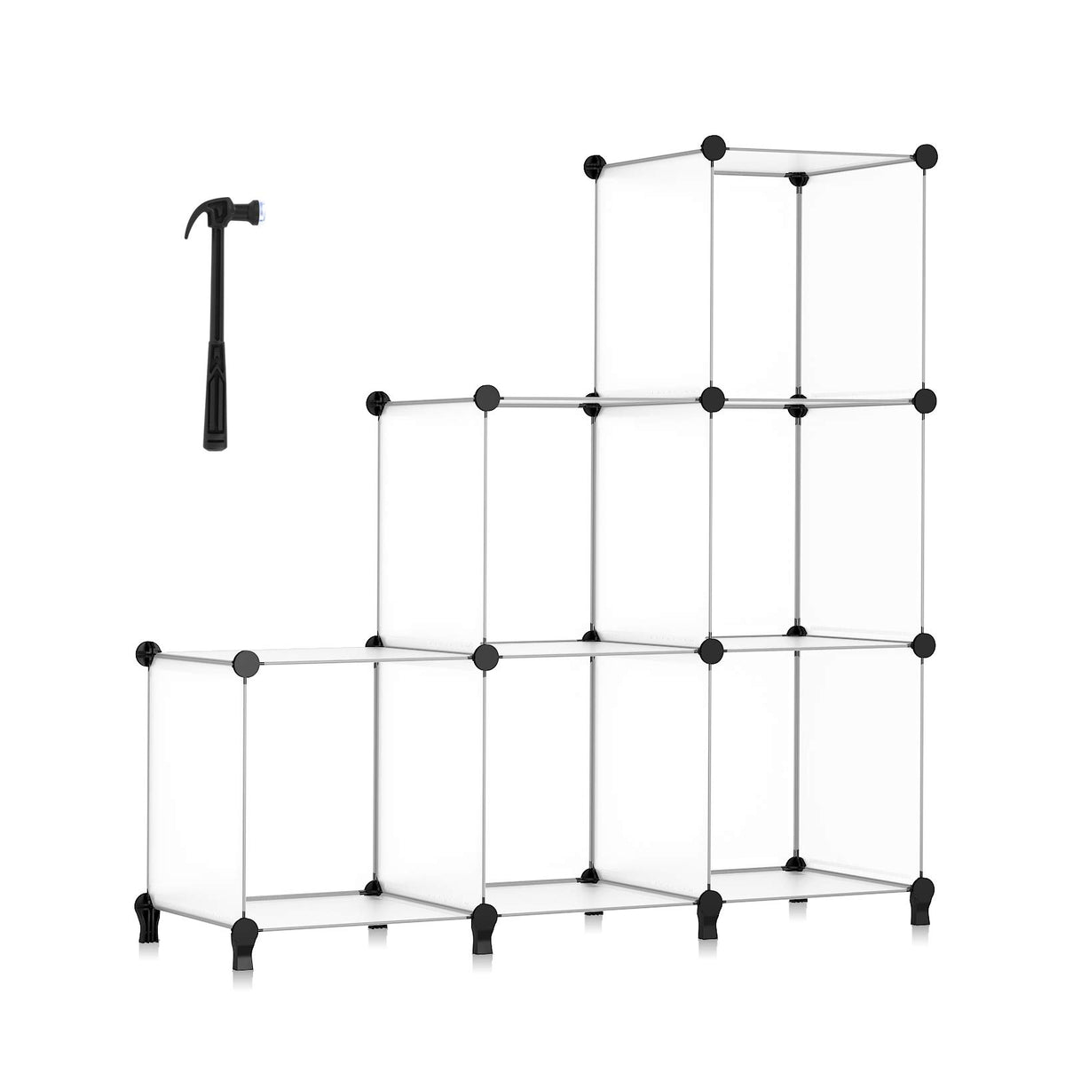 HOMIDEC 6-Cube storage invites versatile room placement and easy reconfiguration.