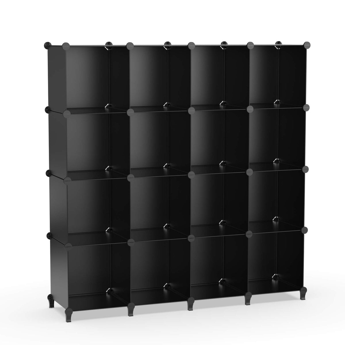 HOMIDEC black finish complements modern bedroom decor.
