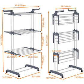 Homidec rack includes 14 hooks for towels and small items.