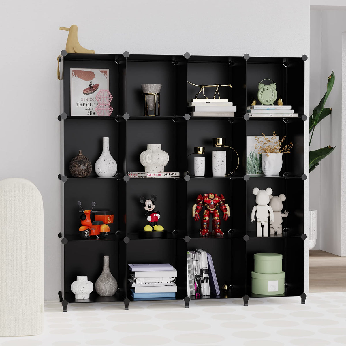 HOMIDEC compact design fits small spaces like entryways.