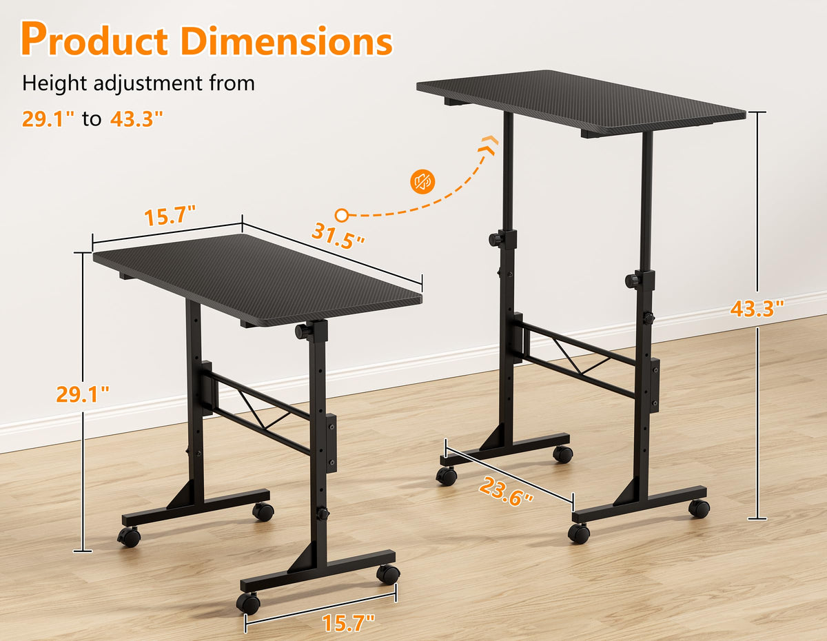 HOMIDEC desk-carbon-fiber-texture desktop resists scratches and spills