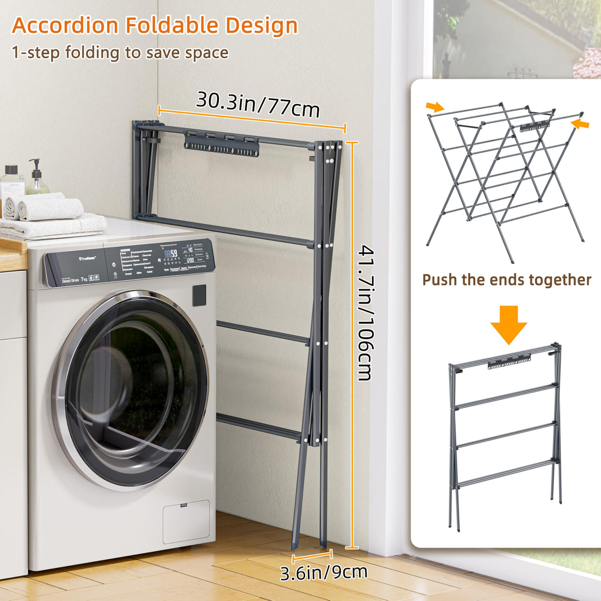 HOMIDEC lightweight-6lbs rack is easy to move for dorms or trips.