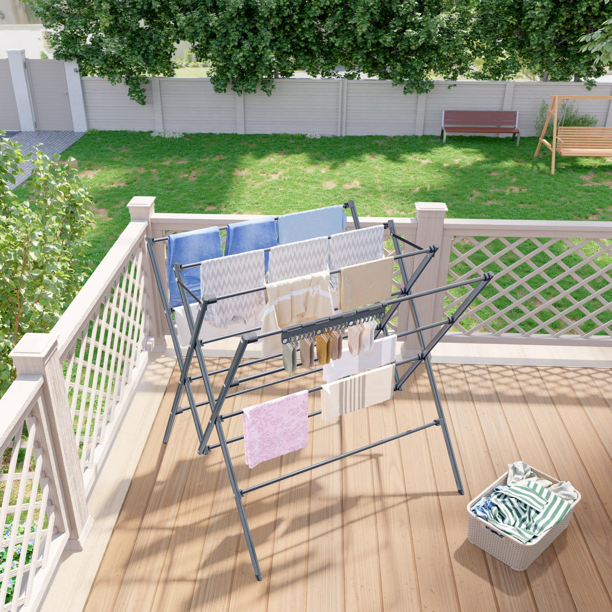 HOMIDEC non-slip-feet protect floors during use.
