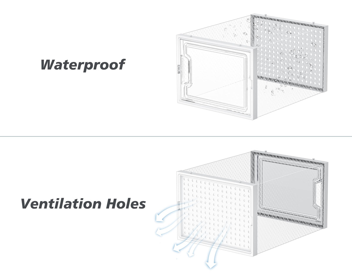 HOMIDEC ventilated box promotes airflow to limit odor buildup