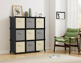 HOMIDEC easy-assembly-instruction depicts simple steps to build a firm organizer.