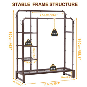 HOMIDEC Heavy-duty steel frame supports substantial weight for durable daily use.