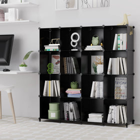 HOMIDEC multi-function cube storage displaying books and decor.