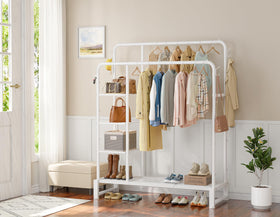 HOMIDEC organized bedroom with visible, breathable storage layout