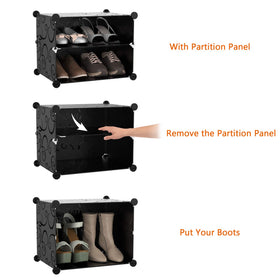 HOMIDEC sturdy plastic panels with metal frame and ABS connectors.