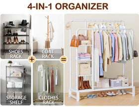 HOMIDEC side hooks add extra space for coats and bags