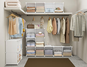 HOMIDEC 15lbs-bearing-capacity safely holds clothes and books