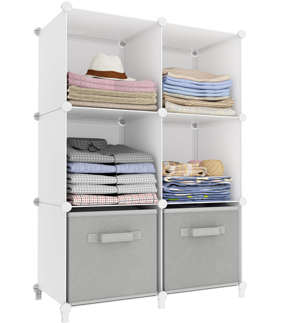 HOMIDEC stackable assembly and lock system for stable storage in any room