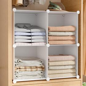 HOMIDEC modular configuration enables flexible shelving layouts for changing needs