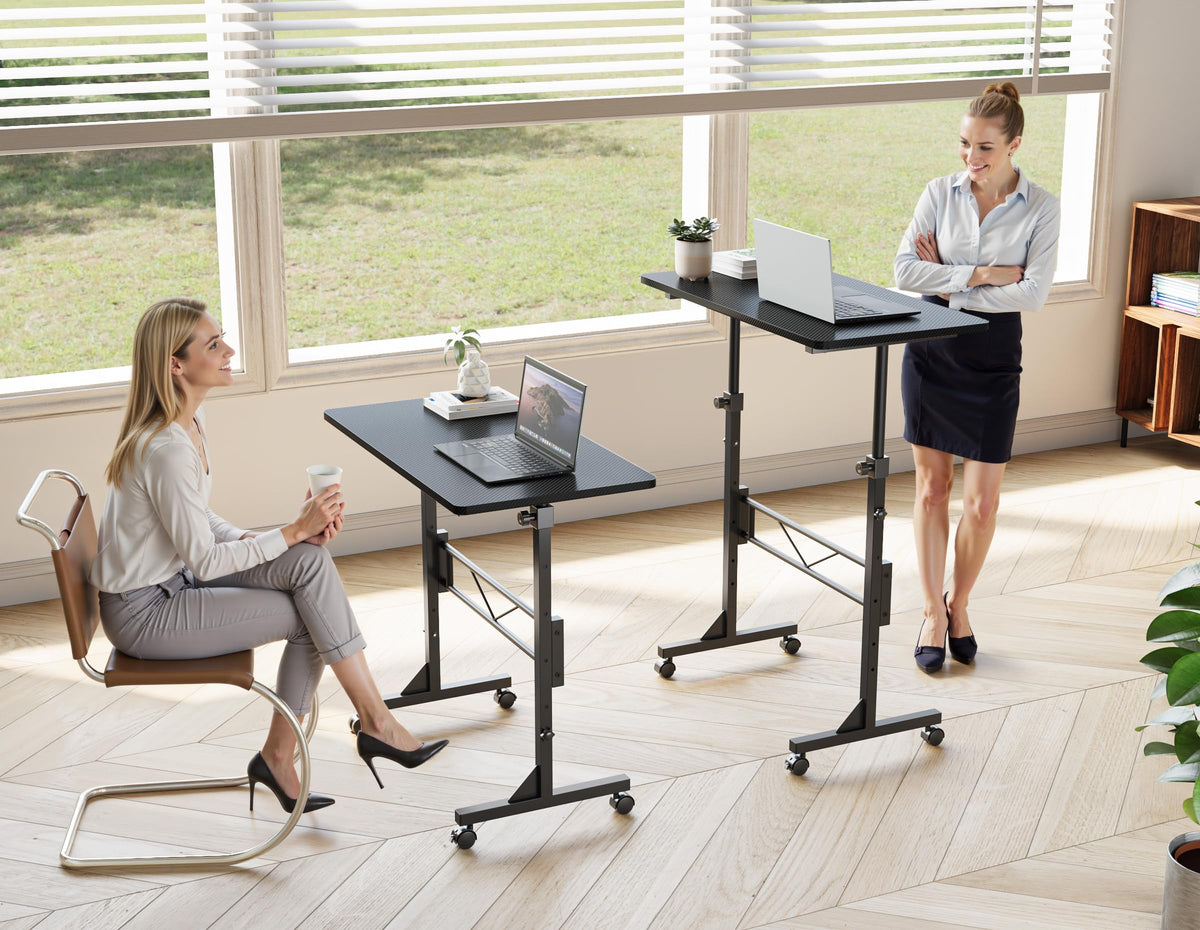 HOMIDEC standing desk compact-dimensions fits small spaces and corners