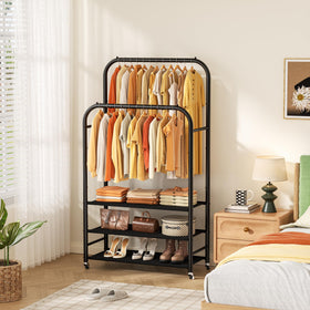HOMIDEC three-tier dustproof shelves for organized storage and easy cleaning.