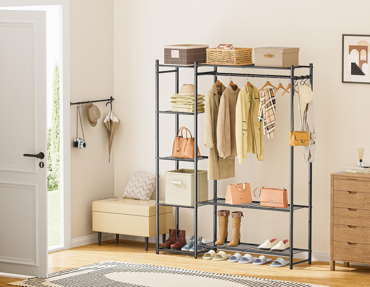 HOMIDEC Wardrobe Closet screw-fastened joints for added stability