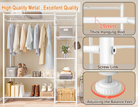 HOMIDEC Wardrobe Closet open storage design for quick outfit checks