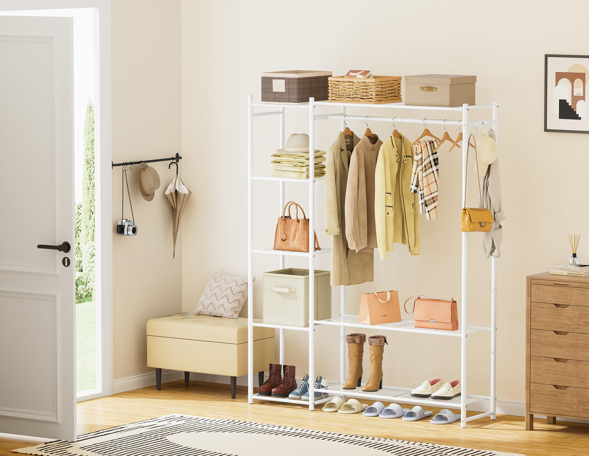 HOMIDEC Wardrobe Closet large top surface for suitcases and boxes