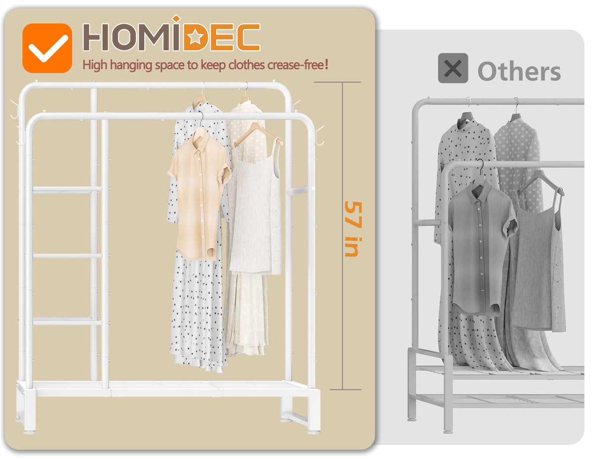 HOMIDEC versatile wardrobe solution for laundry or studio spaces