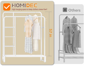 HOMIDEC versatile wardrobe solution for laundry or studio spaces