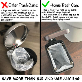 Removable liner for easy cleaning without damaging the metal.