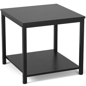 Homieasy side table with 20-inch square top beside sofa, ready for drinks and remotes