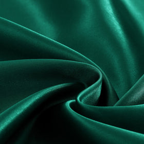 Homiest 4pc Satin Sheets Set – Deep-Pocket Queen, Blackish Green, Silky Bedding