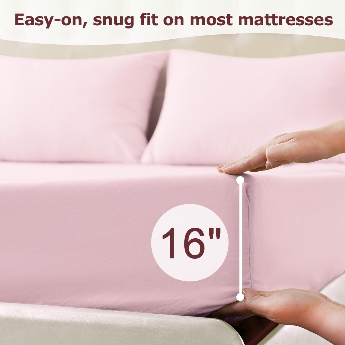 Homilay envelope-closure pillowcase close-up illustrates neat pillow coverage