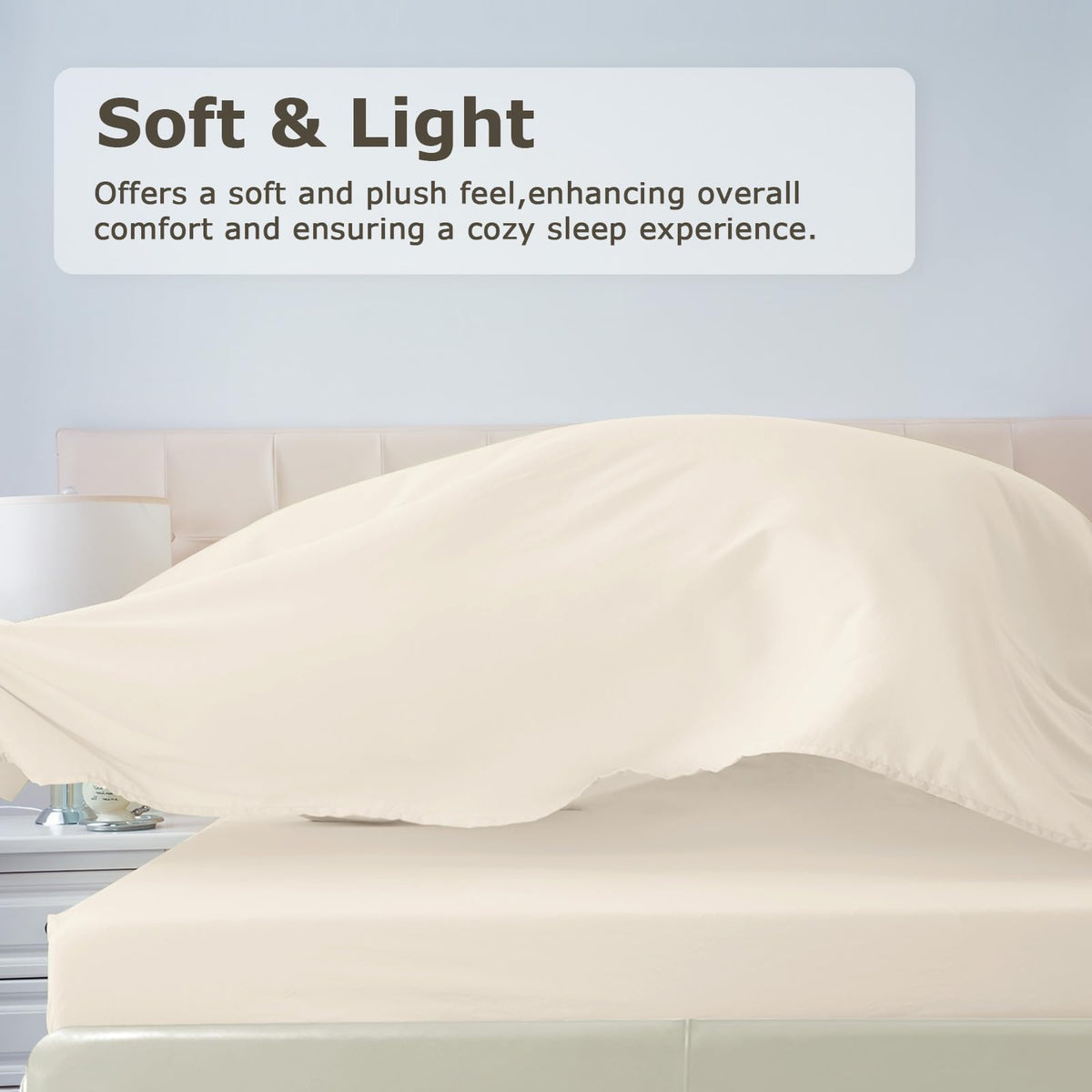 Homilay fitted sheet with deep pockets secure fit on standard mattresses