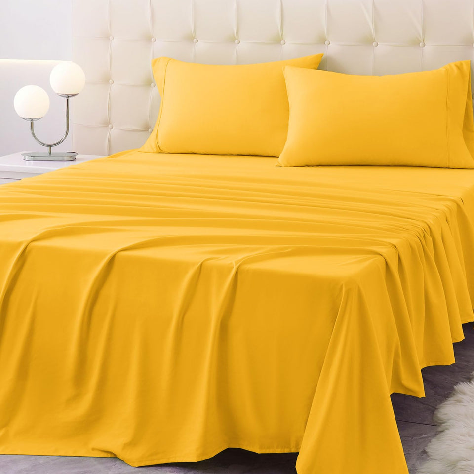 Homilay queen size sheet set in packaging, premium bedding option.