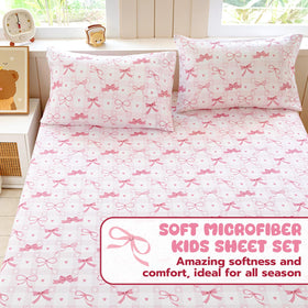 Homilay pink bow design gives a playful, gift-ready bedroom upgrade.