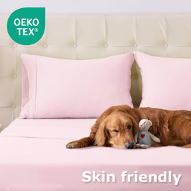 Homilay wrinkle-free care guidance with machine washing keeps bedding neat