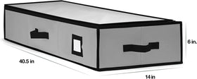 Homior Gift Wrap Organizer durable 600D Oxford fabric protects supplies.