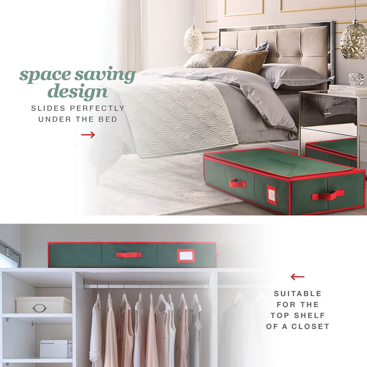 Homior Premium Wrap Organizer reinforced handles for easy carrying