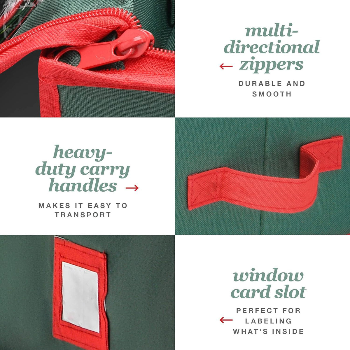 Homior Premium Wrap Organizer side pocket displaying space for scissors and tape