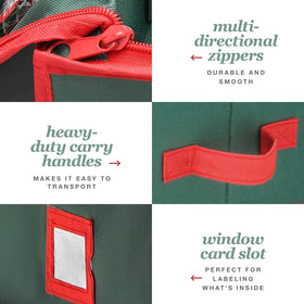 Homior Premium Wrap Organizer side pocket displaying space for scissors and tape