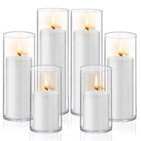 Homjoy glass cylinder holders elevate centerpieces for weddings and refined home décor.